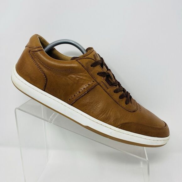 Piloti Men’s Avenue 11.5 Cognac Brown Burnished Leather Driving Shoes Comfort main image 5